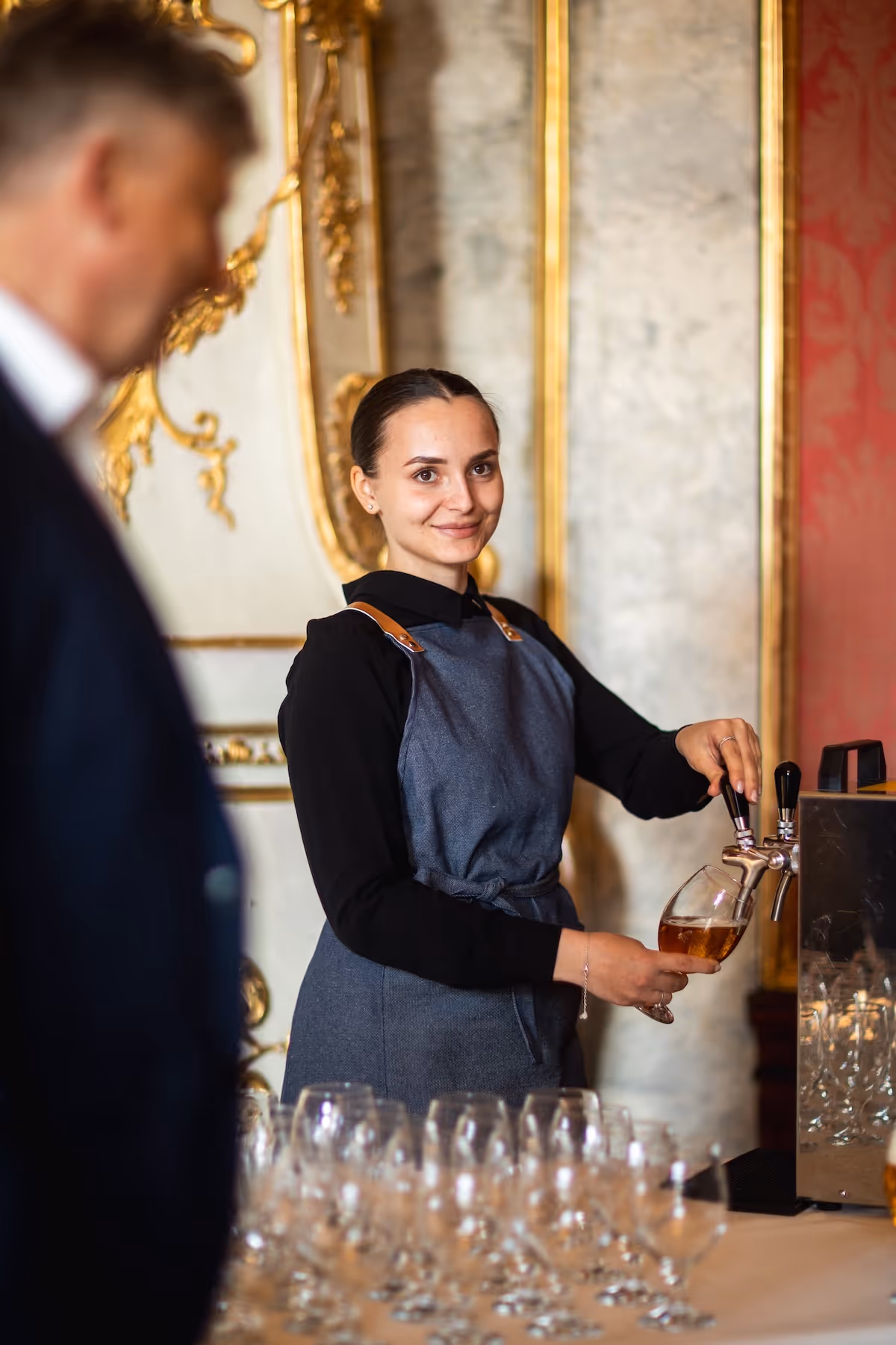 čapované pivo na firemnom cateringu v Bratislave